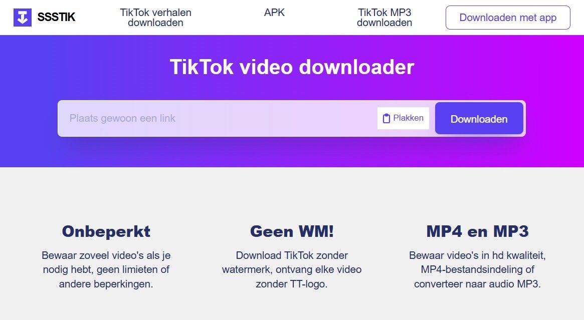 TikTok Video Downloaden Zonder Watermerk – Snel en Gratis